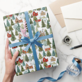 Papel De Regalo Charming Whimsical Christmas Wrapping Paper
