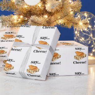 Papel De Regalo Cheese Foodie Funny Cumpleaños
