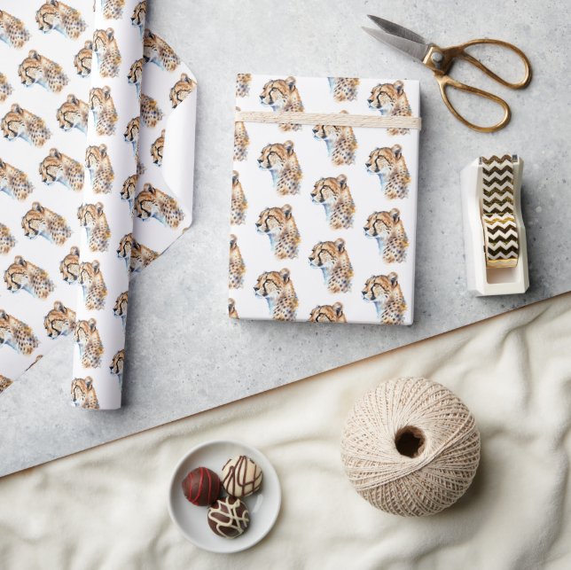 Papel De Regalo Cheetah (Artesanía)