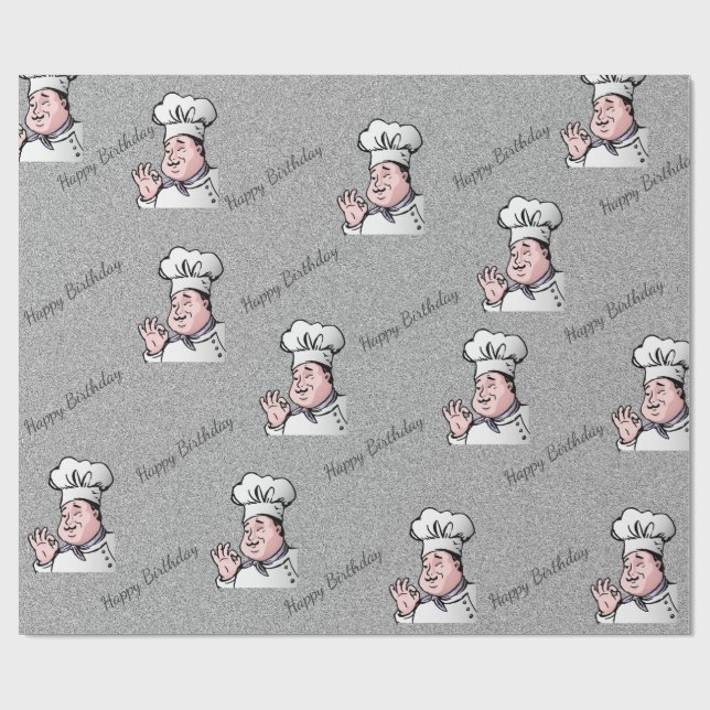 Papel De Regalo Chef  (Superficie plana)