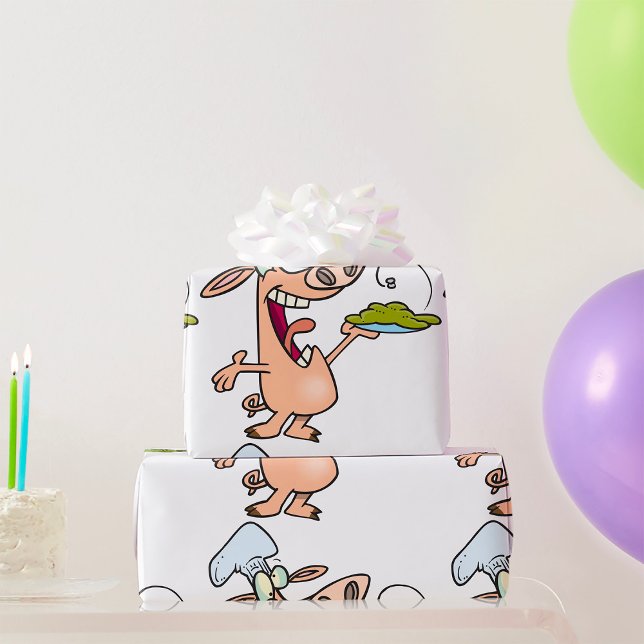 Papel De Regalo Chef Cerdo Con Comida (Subido por el creador)