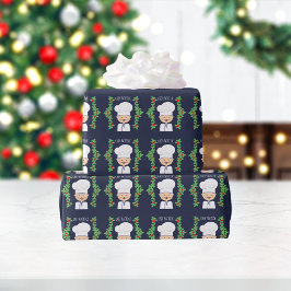 Papel De Regalo Chef culinario/Monograma francés de cocina