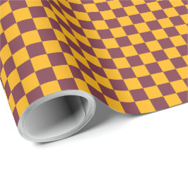 Papel De Regalo Cheques Equipo deportivo Spirit Maroon Gold Fun