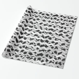 Papel De Regalo Chernón blanco y negro de Dalmacia