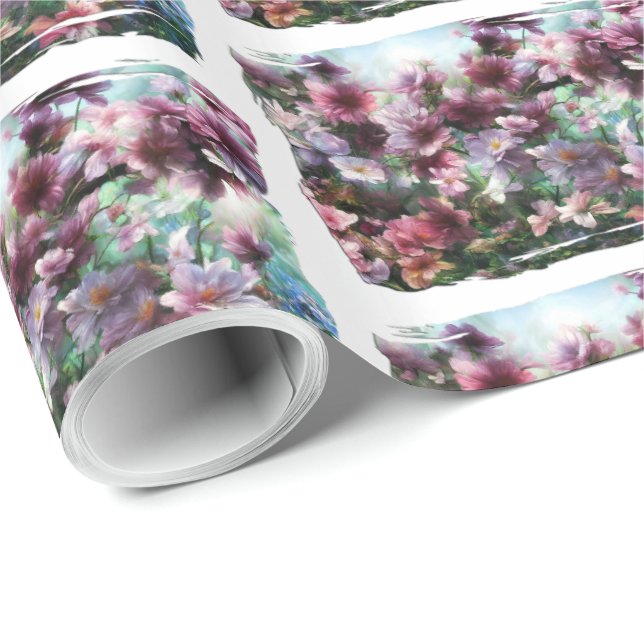 Papel De Regalo Cherry Blossom Splash (Esquina del rollo)