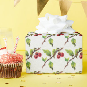 Papel De Regalo Cherry en el patrón superior