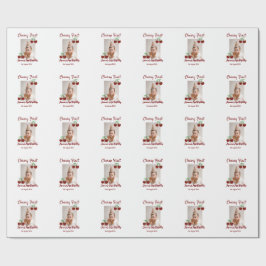 Papel De Regalo Cherry primer feliz cumpleaños foto niños rojo mod