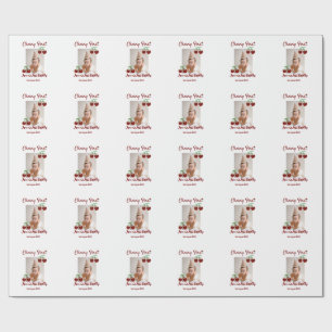 Papel De Regalo Cherry primer feliz cumpleaños foto niños rojo mod