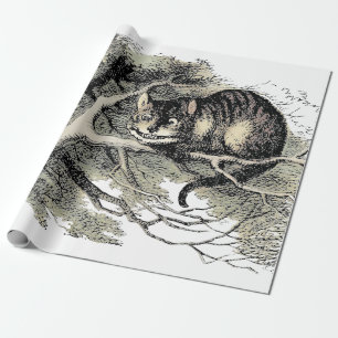 Papel De Regalo Cheshire Cat Alice Wonderland Classic