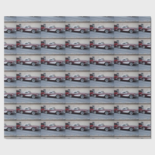 Papel De Regalo Chevrolet Corvette (Costura)