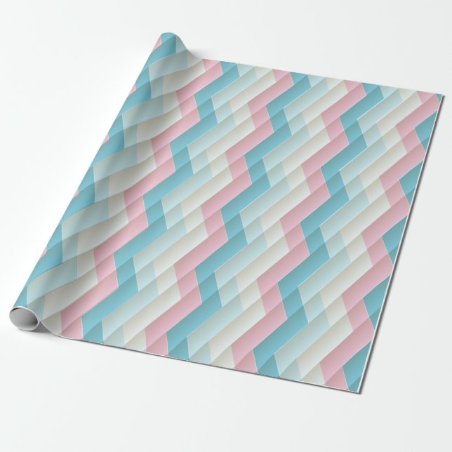 Papel De Regalo Chevron (Desenrollado)