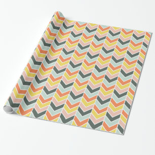 Papel De Regalo Chevron alegre con originales