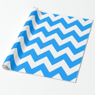 Papel De Regalo Chevron intrépido azul claro