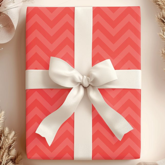 Papel De Regalo Chevron Rojo Zigzag (Subido por el creador)