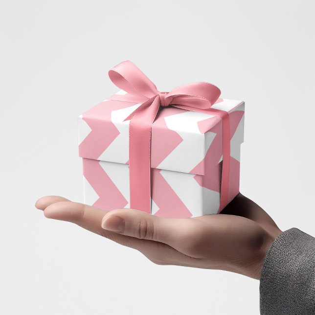 Papel De Regalo Chevron rosa (Pink Zigzag)