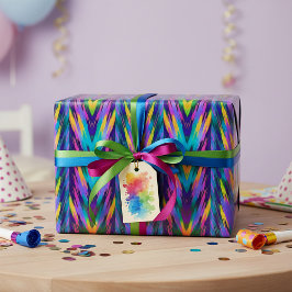 Papel De Regalo Chevron tribal brillante