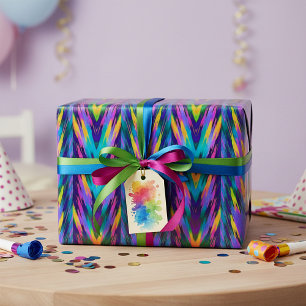 Papel De Regalo Chevron tribal brillante
