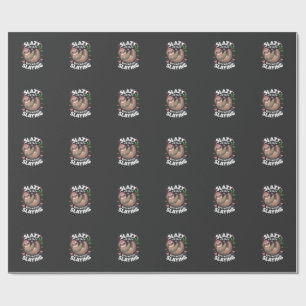 Papel De Regalo Chica Adolescente Divertida Animal Perezoso Meme T