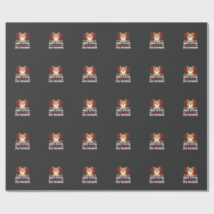 Papel De Regalo Chica Ama El Entrenamiento De Perros Corgi