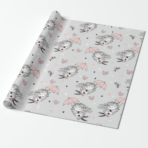 Papel De Regalo chica Baby Shower 