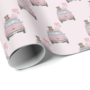 Papel De Regalo Chica Baby Shower Fiat 500