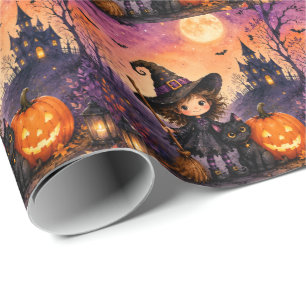 Papel De Regalo Chica Bruja Caprichosa Fiesta de Cumpleaños de Hal