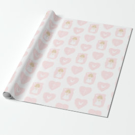 Papel De Regalo Chica Communion Dove Blonde