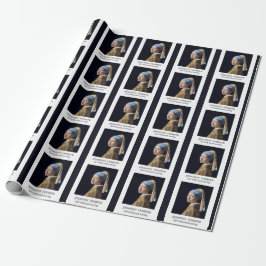 Papel De Regalo Chica con el Arete de Perla Vermeer