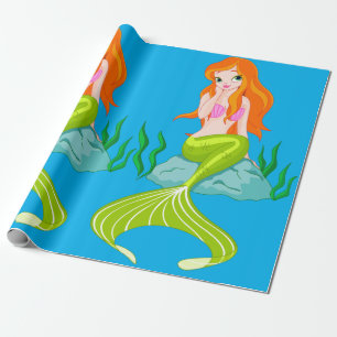 Papel De Regalo Chica Cute Mermaid