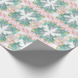 Papel De Regalo Chica de animales de la jungla Safari cumpleaños