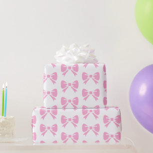 Papel De Regalo Chica de Baby Shower Little Pink Bow Birday Coquet
