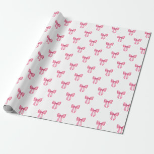 Papel De Regalo Chica de lazo rosa Baby Shower