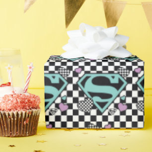 Papel De Regalo Chica de patinaje Supergirl Hearts S-Shield