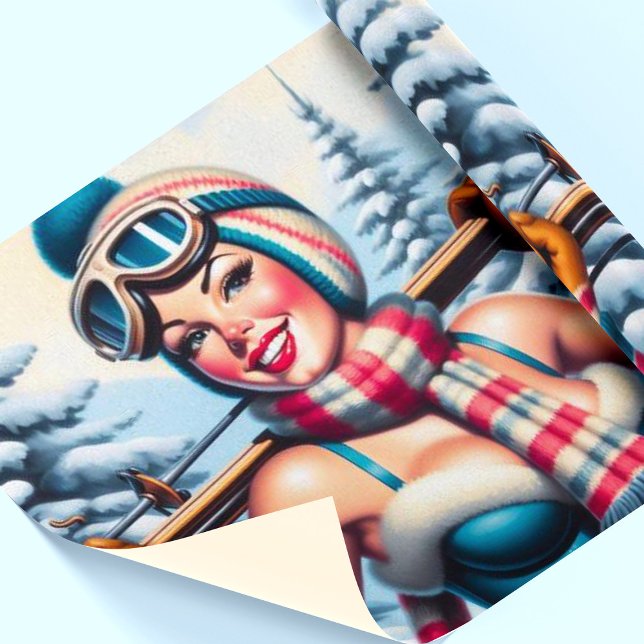 Papel De Regalo Chica de Winter Pin-up (Subido por el creador)