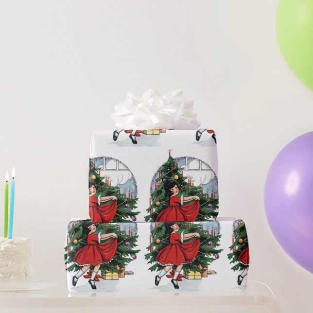Papel De Regalo Chica en Navidades (Regalos de fiesta)