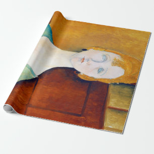 Papel De Regalo Chica en una blusa verde, Modigliani