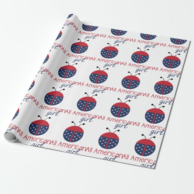 Papel De Regalo Chica estadounidense (Desenrollado)