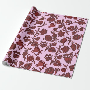 Papel De Regalo Chica Floral Boho de Moda bohemia