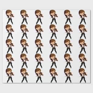 Papel De Regalo Chica Guay Canta Karaoke Thunder_Cove