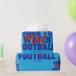 Papel De Regalo Chica Nacida para Jugar Fútbol