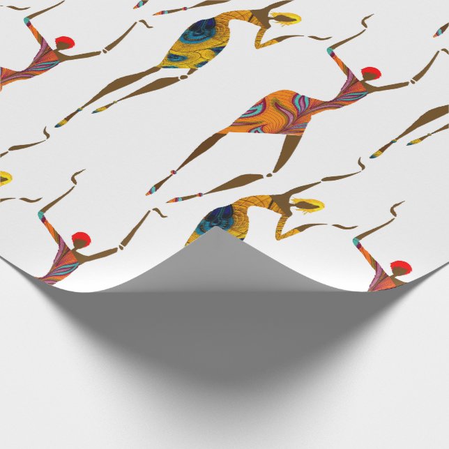 Papel De Regalo Chica negro mágico (Esquina)