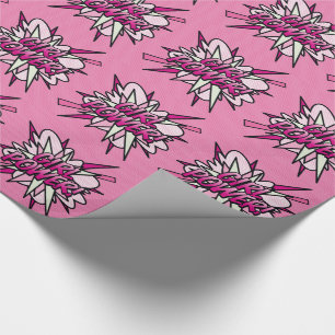 Papel De Regalo CHICA POWER Comic Book Pop Art
