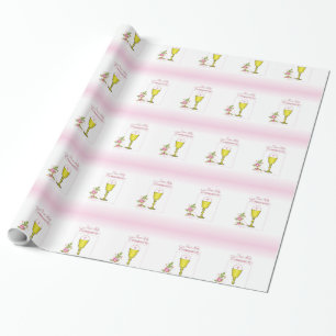 Papel De Regalo Chica Primer Comunión Santa Rosa, cáliz, anfitrión
