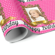 Chica Retrato de cumpleaños DIY Añadir tu foto y n