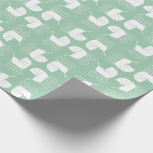 Papel De Regalo Chica rosa mate Baby Shower Cute de portadora de 