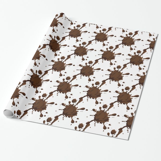 Papel De Regalo Chica sucio Thunder_Cove Mud Splats (Desenrollado)