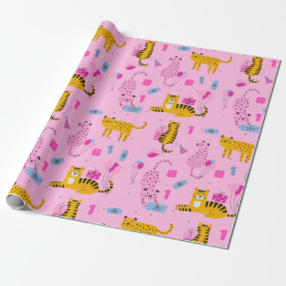 Papel De Regalo Chica Wild One First Birday Wrapping Paper