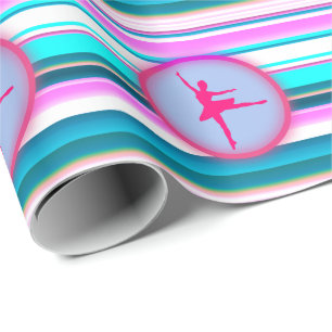 Papel De Regalo Chicas Ballerina Dance Stripes