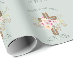 Papel De Regalo Chicas BAUTIZO Baptismo Bautismo bautismo bautizad