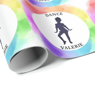 Papel De Regalo Chicas Cute Dance Watercolor